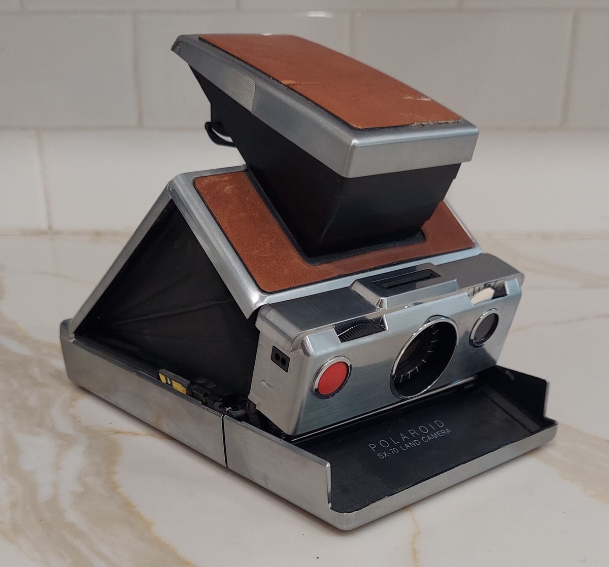 レアモデル ポラロイド SX-70 Alpha1 Model2 ビンテージ Polaroid SX-70 Land Camera Alpha 1 Model 2 with Leather