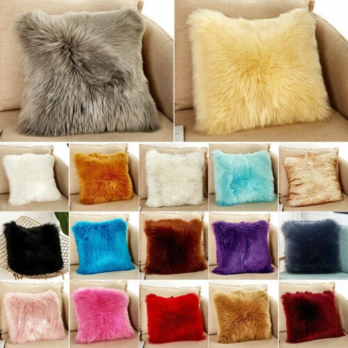 Faux Fur Decorative Cushion Covers
