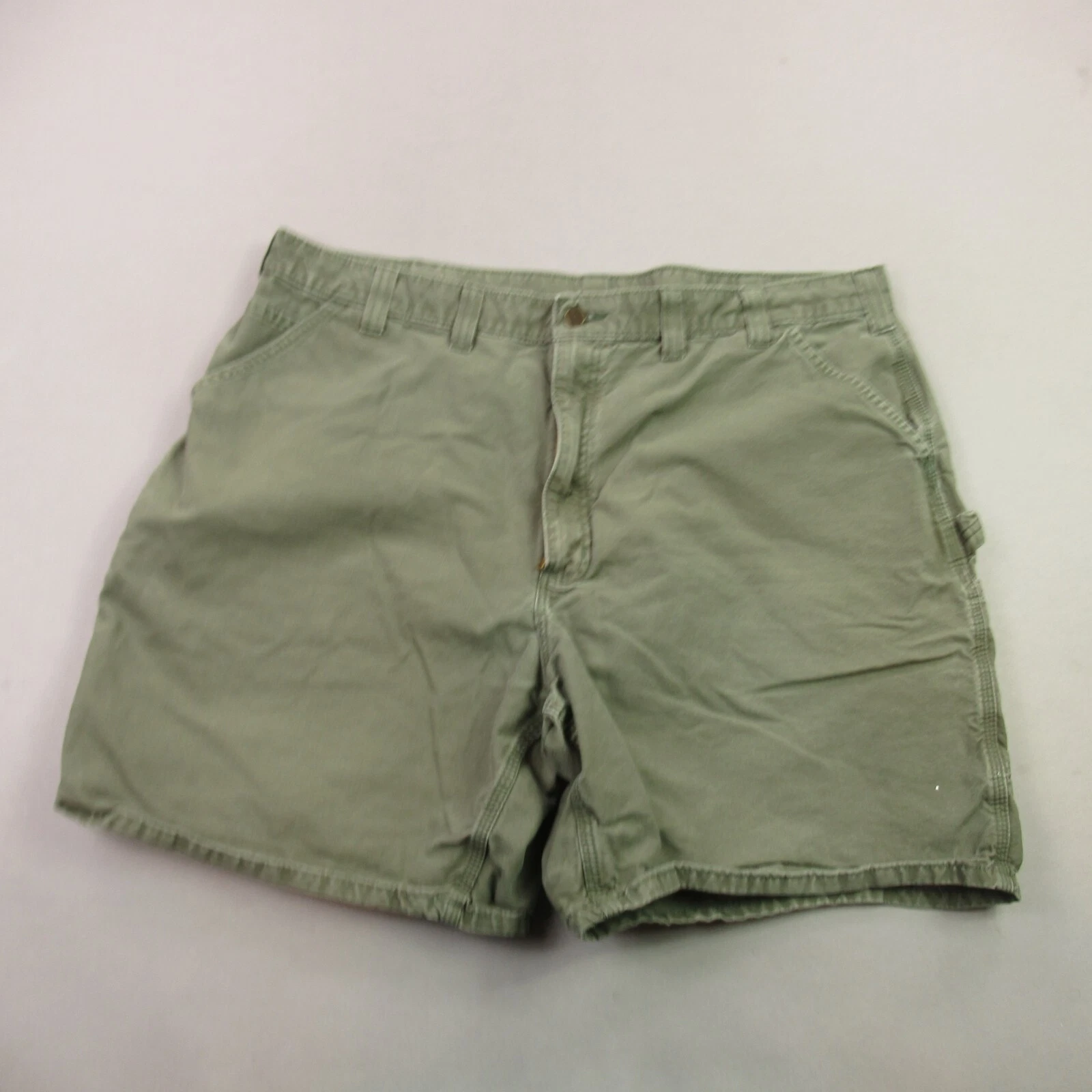 Carhartt Shorts Mens 44 Pockets Cargo Outdoors Workwear Casual Green