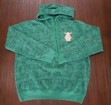 Star Wars Yoda Youth Boys Size Large 11-13 Green Pullover Hoodie