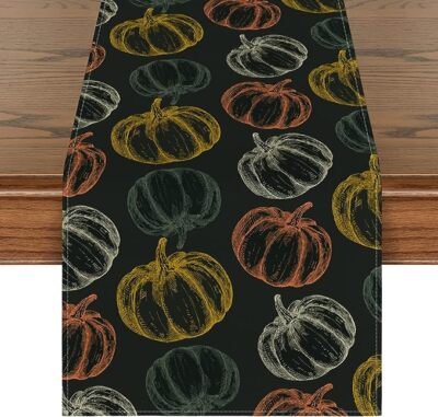Artoid Mode - Black Pumpkins Fall Table Runner Decoration 13x48 inch | eBay