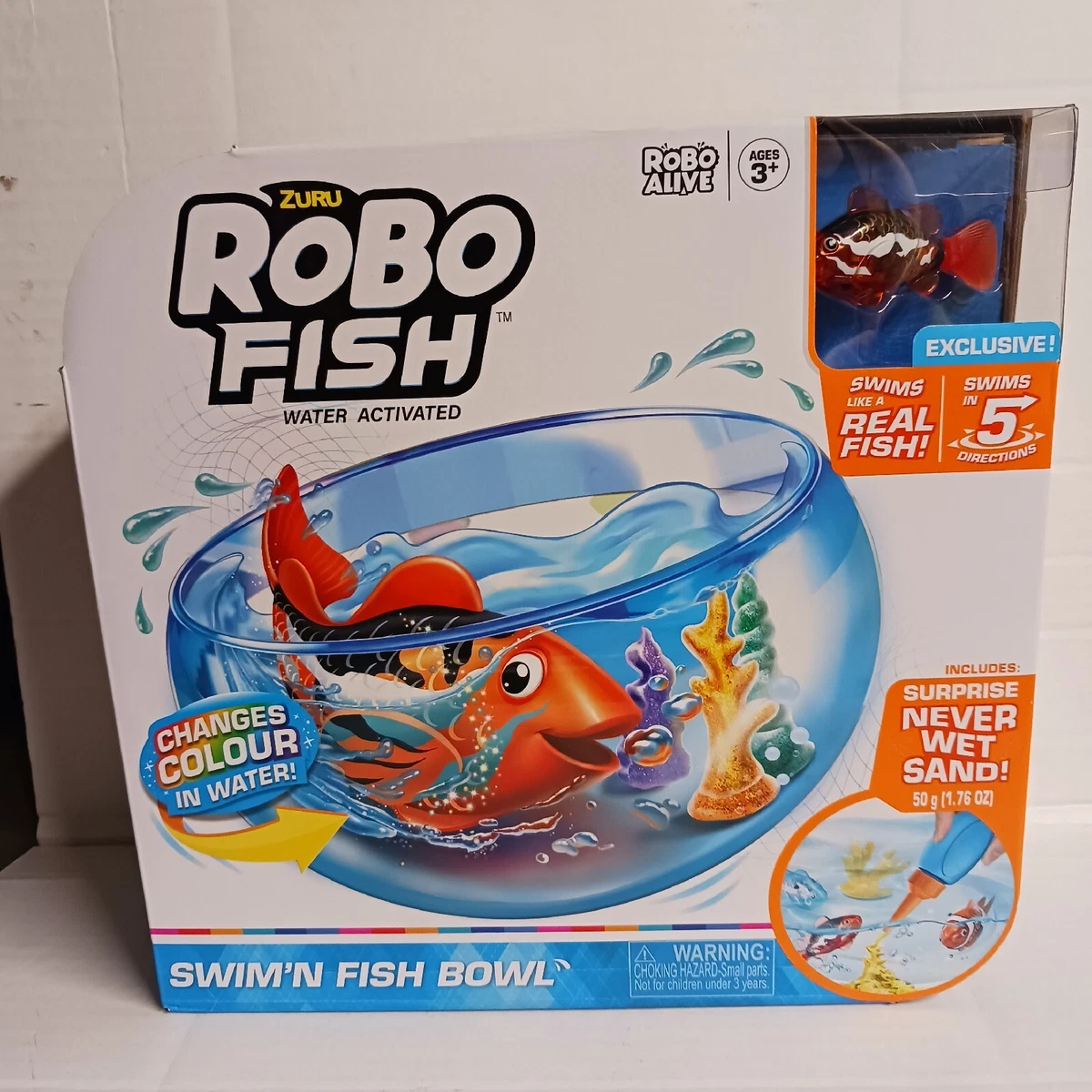 Zuru Robo Alive Robo Fish Changes Color Robotic Swimming Fish