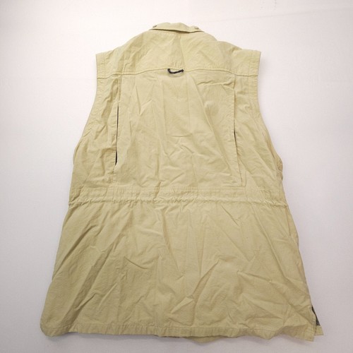 ExOfficio Fishing Vest Mens / Adult Large Khaki Zip Cargo Hiking Safari Vented - Picture 2 of 9