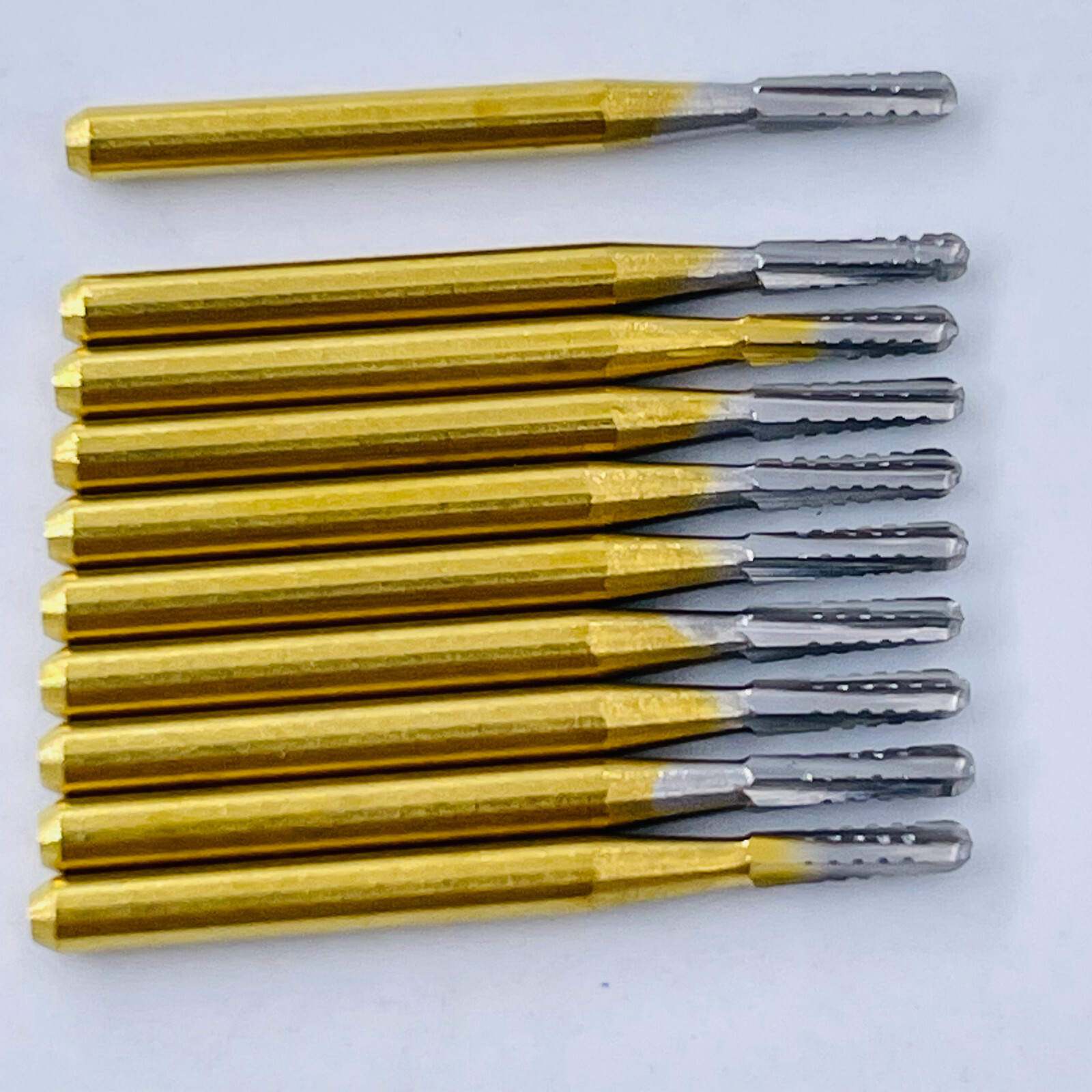 10pcs /set High Speed Dental Tungsten Steel Crown Metal Cutting Burs FG1957 eBay