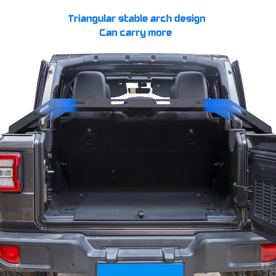 Cesta de carga trasera portaequipajes portaequipajes para Jeep Wrangler JK JL 2007-2022 Foto 3 de 4