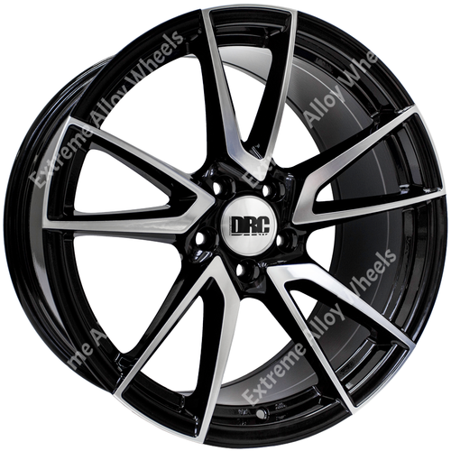 Jantes Alliage FOX Viper 16" Noir Brillant - Pour VW T5 T6 T28 T30 T32 - 5 Trous