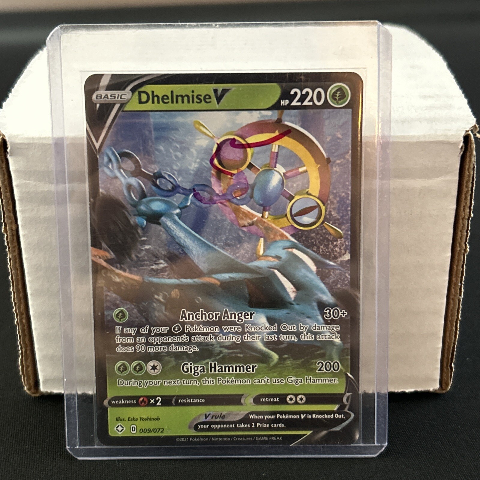 Dhelmise V 009/202 - Sword & Shield Base Set - NM Ultra Rare Pokémon Card