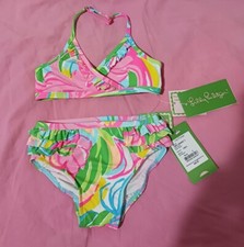 Lilly Pulitzer Girls Sunny Bikini So A Peeling 68 Size 2 NWT RARE