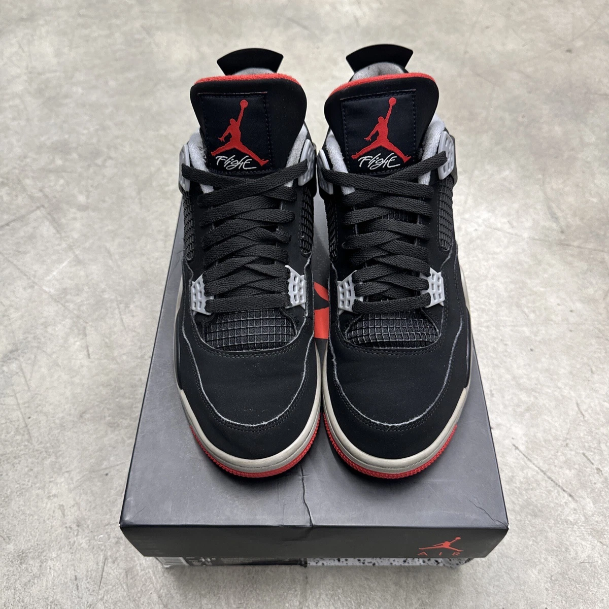 Zapatillas Nike Air Jordan 4 retro OG 2019 raza negra roja 308497 060 para hombre talla 10