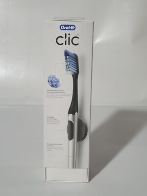 Oral-B Clic Handzahnbürste, Chrom Schwarz, 300410106591