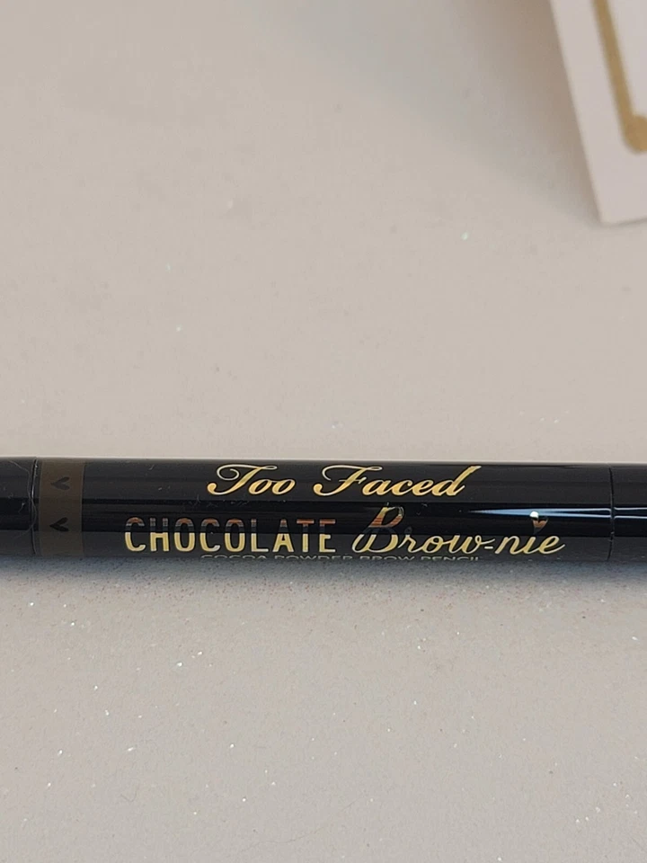 Too Faced Chocolate Brow-nie 12 Hour Wear Cocoa Powder Brow Pencil DEEP BROWN  - Image 4 of 4