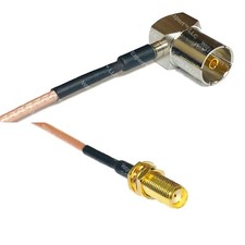 RG316 DVB Pal Female Angle to SMA Female Long RF Cable Rapid-SHIP LOT