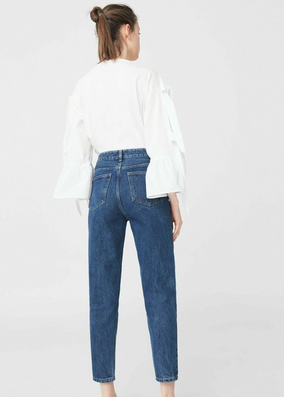 NWT $180:  DTLA Brand Mom High-Waisted Ankle Jeans in Dark Clean  Sz: 27