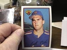 1989 Bowman New York Mets Baseball Card #380 Keith Miller