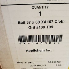 37 x 60 xa167 Cloth Sanding Belt 100 Grit T09  deerfos uneeda nos abrasive