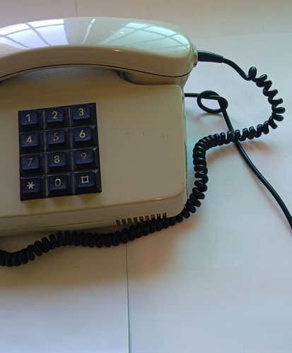Set Telefono DTMF Vintage Corona Made In Germany Tipo 711/TCC Testato & Funzionante - Foto 4 di 9