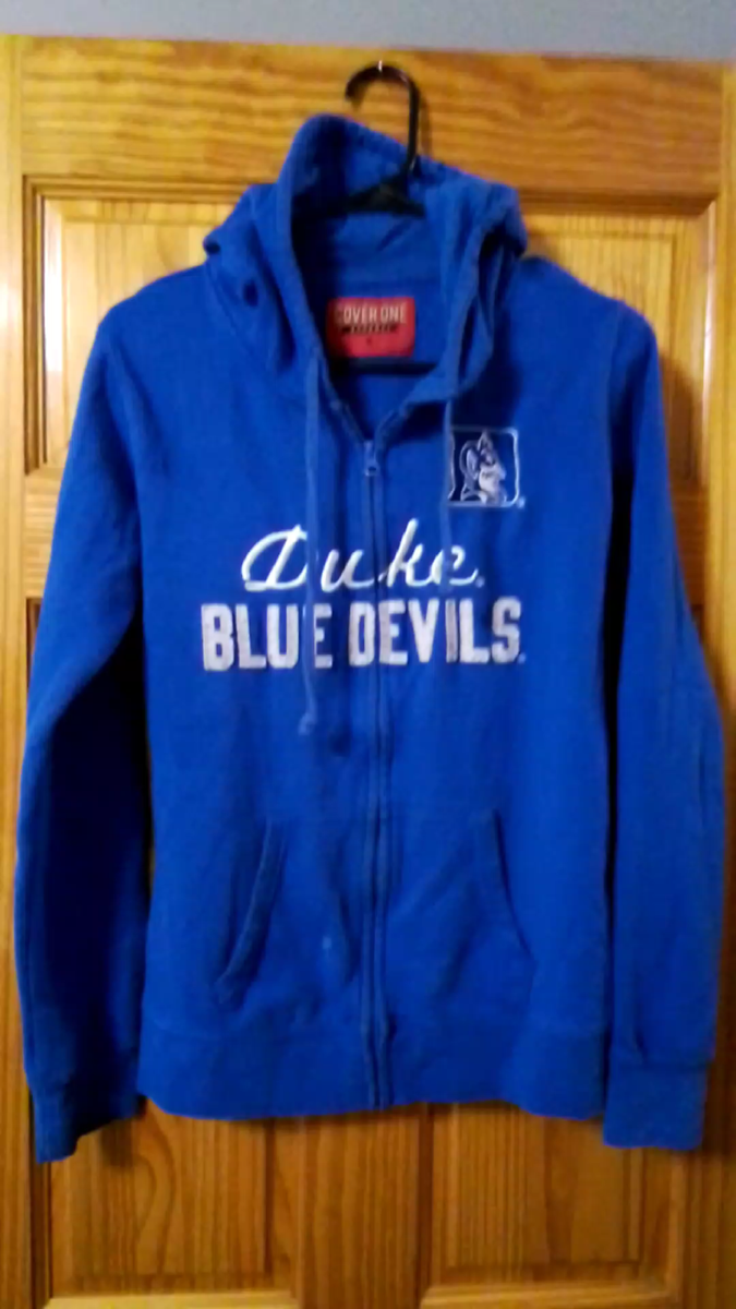 Duke Blue Devils Hoodie Zip-up Adult Shirt Sweatshirt SIze Medium