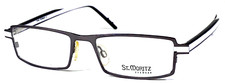 ST MORITZ  TURIN  NOS Gray Matte/White Designer Eyeglasses Frame 51-18-140