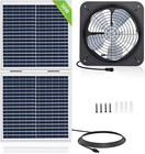 25W Solar Powered Attic Ventilator Gable Roof Vent Fan with 30W Foldable Panel -