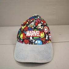 Marvel Comics Avengers Baseball Cap Adjustable Strapback Chibi Kawaii Denim