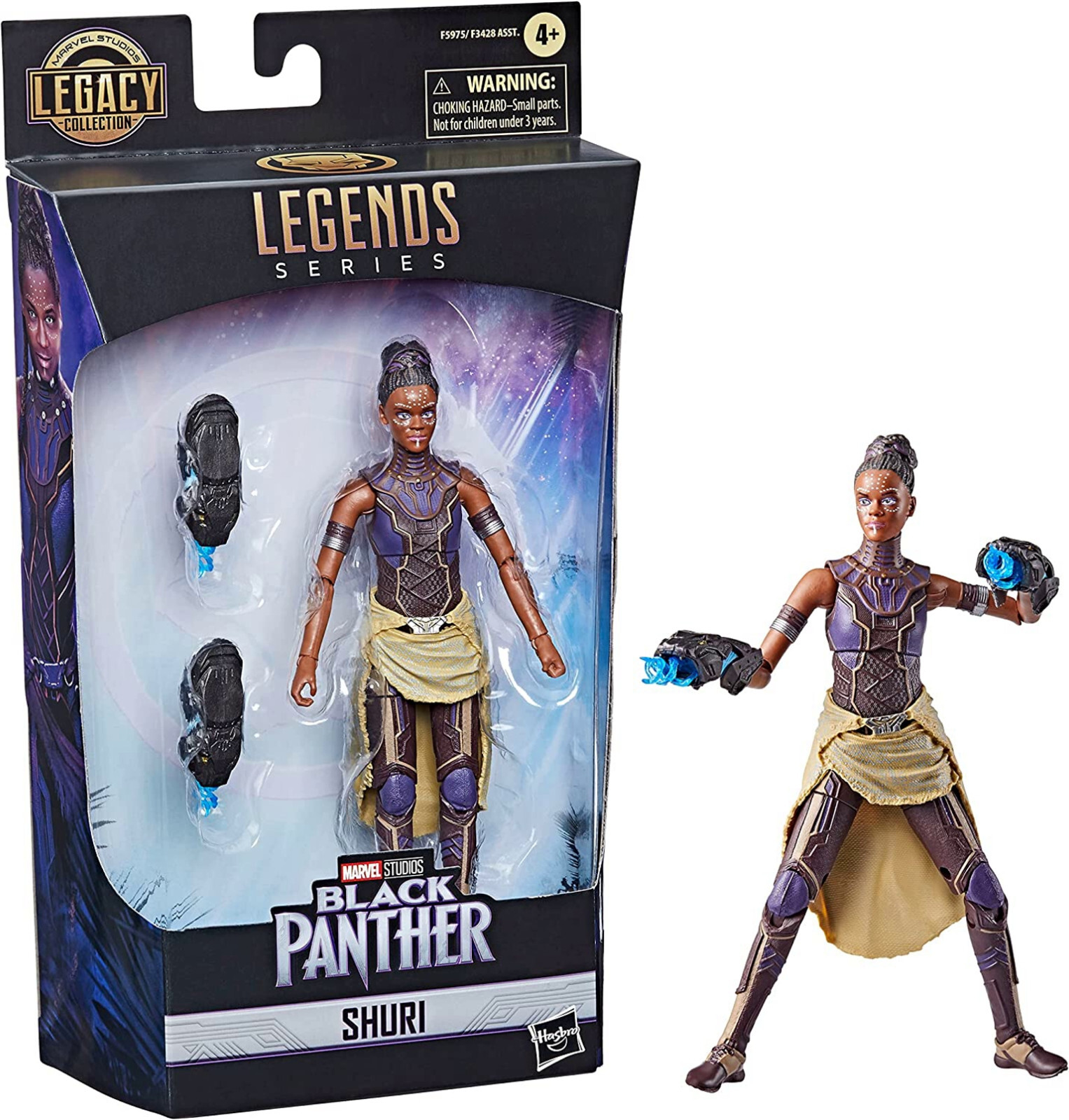 Hasbro Mehrfarbig Marvel Legends Series Black Panther Legacy Collection Shuri, 15 Cm Grosse Action-Figur Zum Sammeln - Bild 4