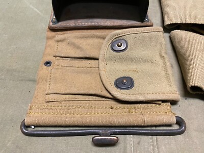 ORIGINAL WWI WWII US ARMY M1918 ASSISTANT BAR BROWNING GUNNER AMMO