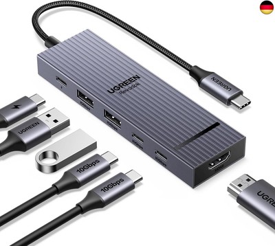 UGREEN Revodok Pro 10Gbps USB C Hub HDMI 4K@60Hz USB C Adapter 2*USB A 3.2