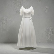 TS Couture Wedding Dress Womens 6 White Lace ...