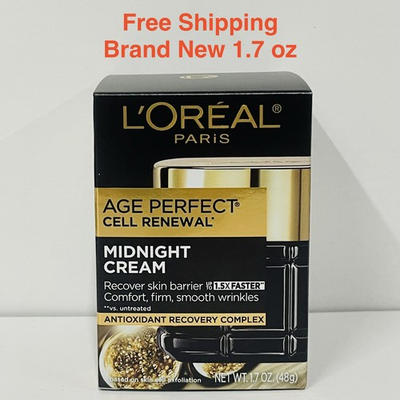 #ad L#x27;Oreal Paris Age Perfect Cell Renewal Midnight Cream Antioxidant 1.7 oz NEW $19.99