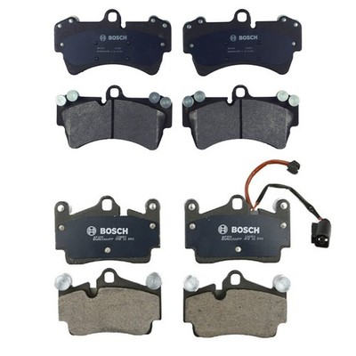 Bosch Front & Rear Brake Pads Sensor Kit For Audi Q7 Porsche Cayenne VW Touareg