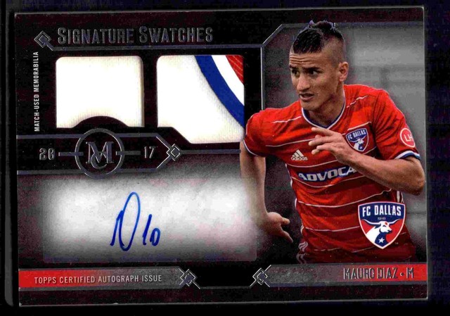2017 Topps MLS Museum Sammlung Autogramm Relikt Mauro Diaz 5/35! FC Dallas