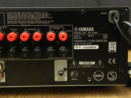 Yamaha RX-V567 90W x7.1 Dolby IIx AV Receiver New Remote + Setup Mic + Warranty - Picture 15 of 24
