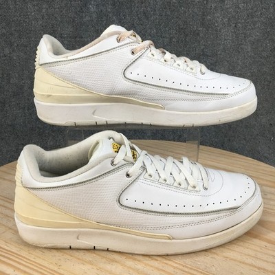 Jordan 2 Retro Low Varsity Maize Shoes Mens 12 Lace Up Sneakers Low Top White