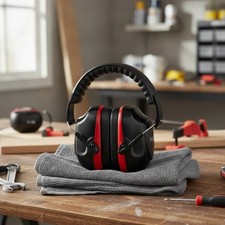 NRR 28dB Noise Reduction Ear Muffs, Foldable Adjustable Passive Noise Cancell...