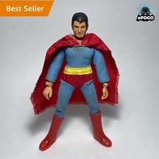VINTAGE 1972 Superman Type 1 Rare 8  Action Figure Orginal Boots Nylon Mego Corp
