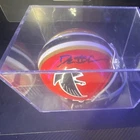 Atlanta Falcons Signed Football Helmet  Steiner Authenticated with display case