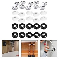 Radiator Pipe Covers for 15mm Pipes Flexible Plastic Collars Home Decor