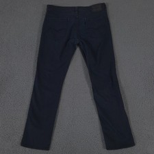 Levis Jeans Mens 34x32 Navy 511 Slim Fit Stretch Dark Wash Twill Cotton Preppy