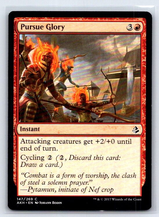Pursue Glory 147 Common Amonkhet Magic: The Gathering Lightly Played