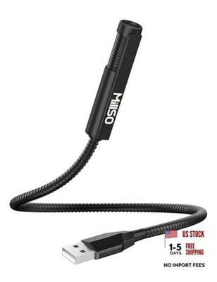 USB Microphone for Laptop Gooseneck Portable Mini USB Computer Microphone