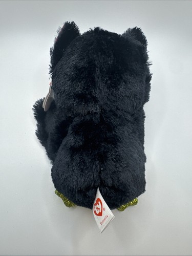 Ty Beanie Boos Drizella il pipistrello di Halloween peluche verde occhi glitter 6" - Foto 4 di 6