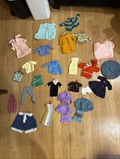 Vintage 25 Plus Pc Barbie  Doll Knitted  Crochet Outfits