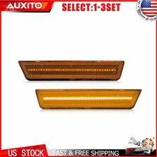 Amber Lens Led Side Marker Lights For 08-2014 Dodge Challenger Front Bumper Sl Amber Lens Led Side Marker Lights For 08-2014 Dodge Challenger Front Bumper Sl