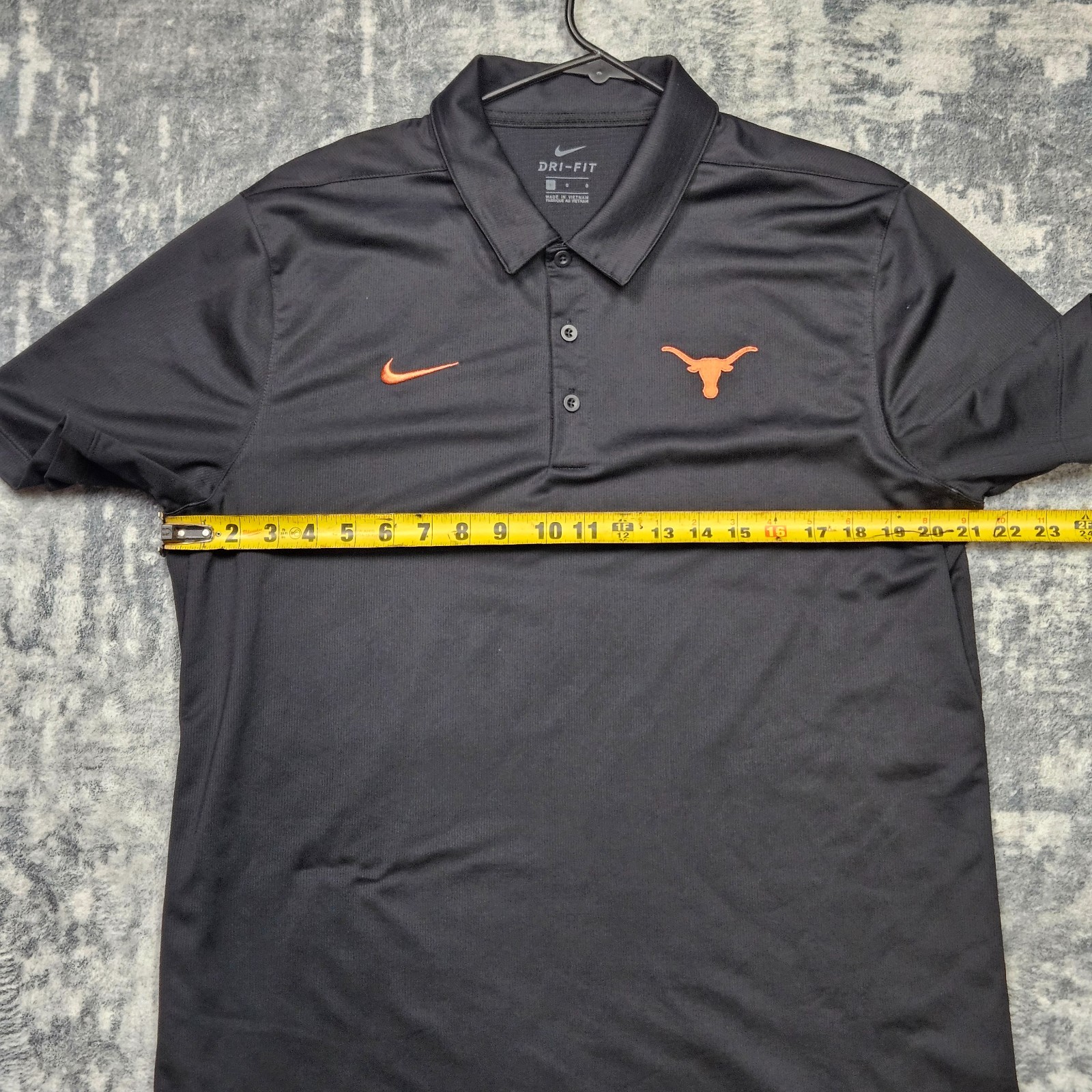 University of Texas Longhorns Polo Shirt Mens L Black Nike Dri Fit Short Sleeve thumbnail 6