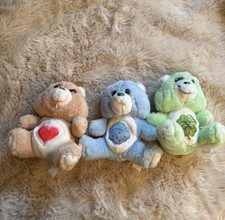Lot Of 3 Vintage 80s Care Bears: Lucky Bear, Grumpy Bear And Tender heart Bear