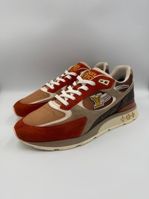 Louis Vuitton Run Away Low Sneaker Brown Orange Monogram Men US 10 Made Italy