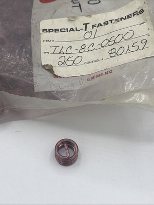 QTY 25, KATO TLC-8C-0500, MS21209C8-10, 1/2-13 UNC 1D Locking Insert, NOS