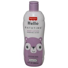 Fisher Price Hello Bathtime Baby Lotion 10 oz Softens Skin Paraben Free Dye Free