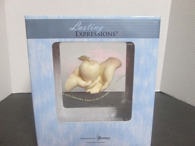 New Roman LASTING EXPRESSIONS Teacher Gift Keepsake W/Display Stand 6''X6''