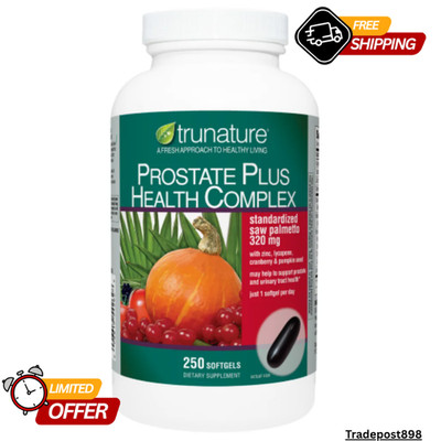  trunature Prostate Plus Health Complex with Saw Palmento, 250 Softgels